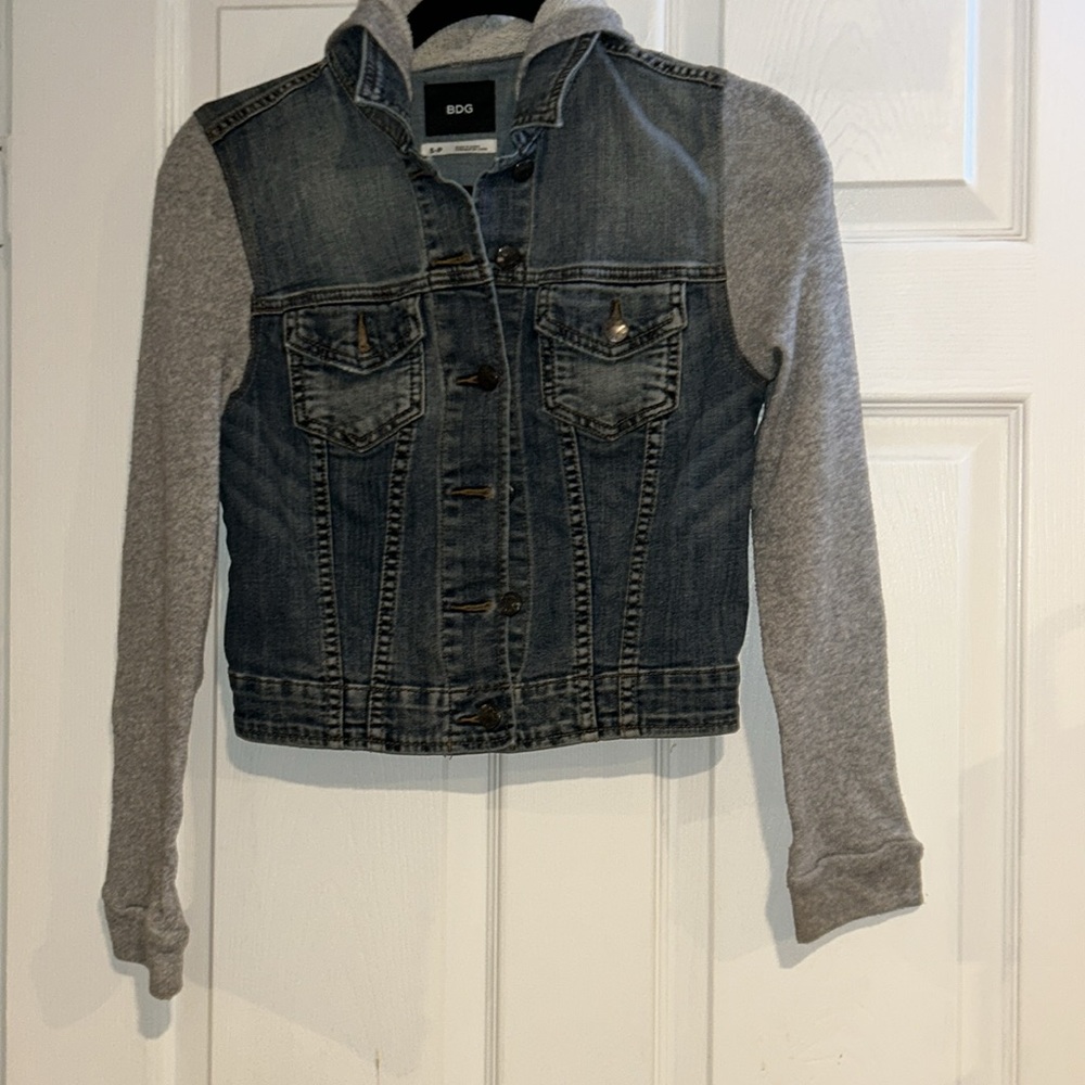 BDG HOODED DENIM JACKET S-P‎